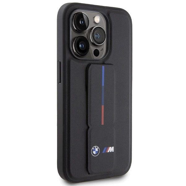 BMW Grip Hot Stamp-hylster til iPhone 15 Pro - sort
