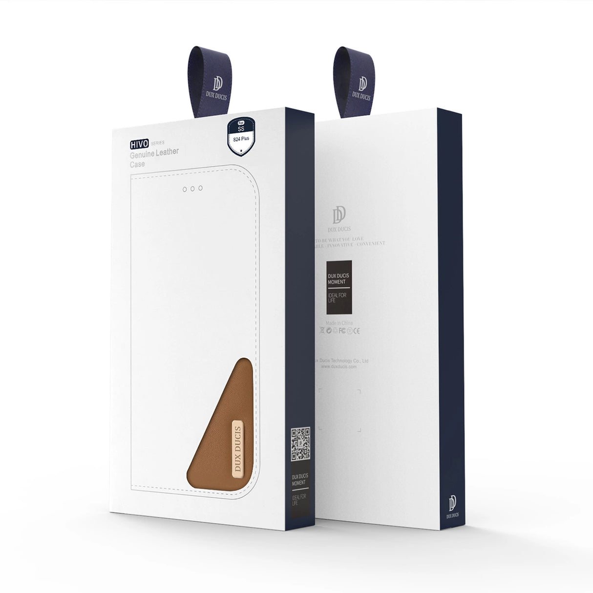 Dux Ducis Hivo case with flap and RFID blocker for Samsung Galaxy S24+ - brown