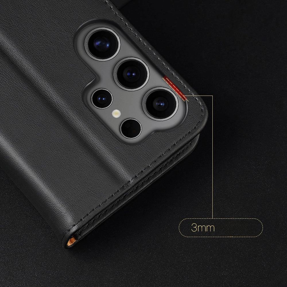 Dux Ducis Hivo case with flap and RFID blocking for Samsung S24 Galaxy Ultra - black