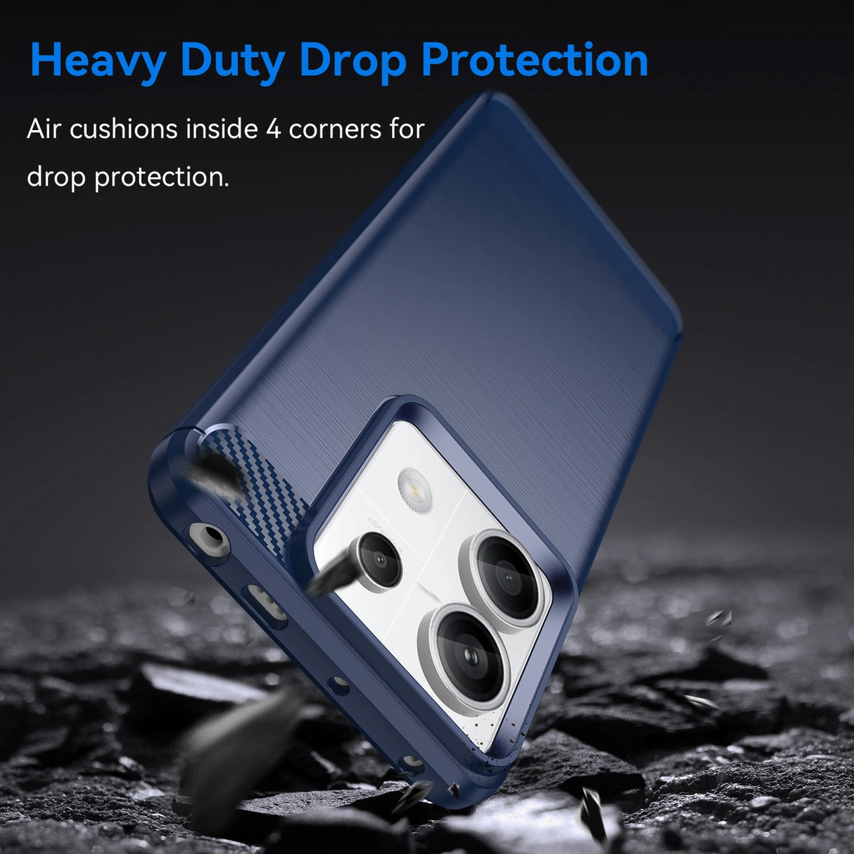 Carbon Case til Xiaomi Redmi Note 13 Pro - blå