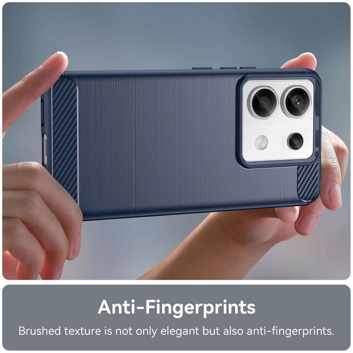 Carbon Case til Xiaomi Redmi Note 13 Pro - blå