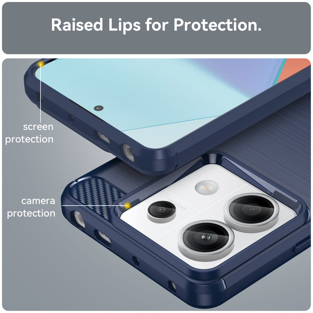 Carbon Case til Xiaomi Redmi Note 13 Pro - blå