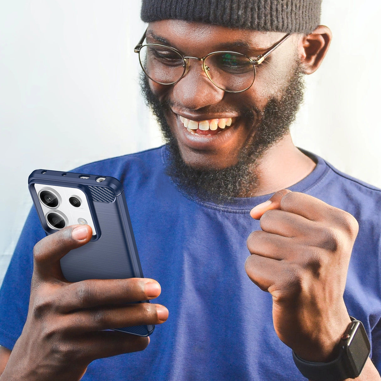 Carbon Case til Xiaomi Redmi Note 13 Pro - blå