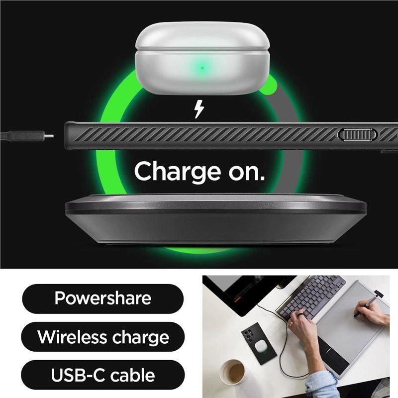 Spigen Liquid Air Case til Samsung Galaxy S24 Ultra - Matte sort