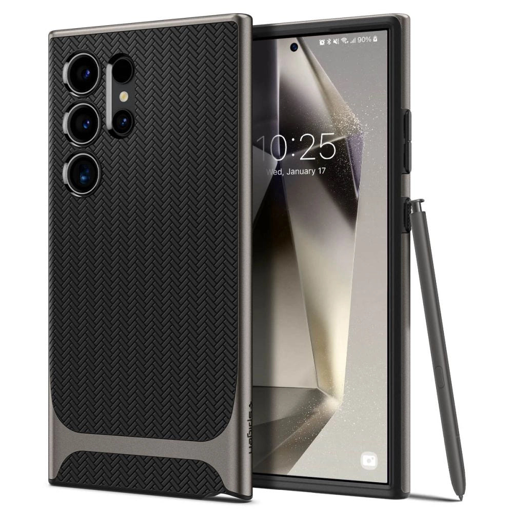Spigen Neo Hybrid Case til Samsung Galaxy S24 Ultra - Metallic Gray