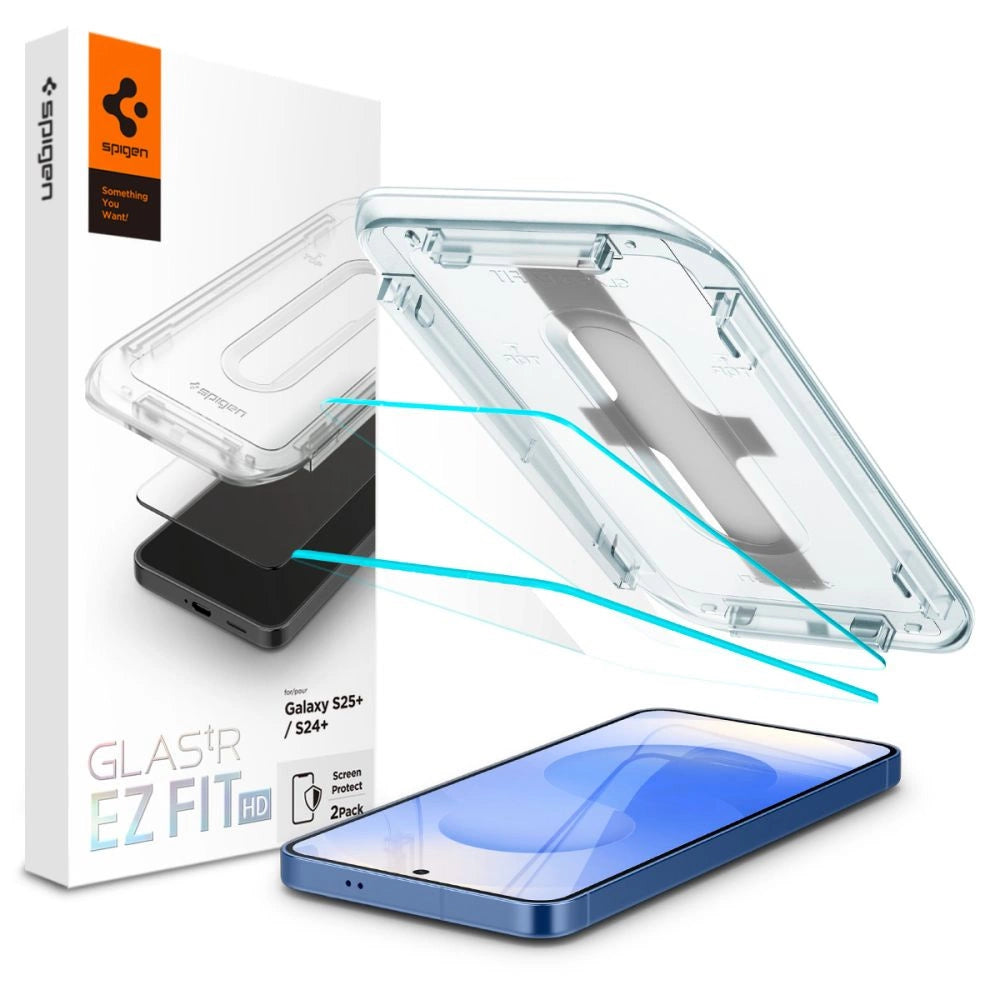 Spigen Glas.tR EZ Fit hærdet glas til Samsung Galaxy S24+ - 2 stk.
