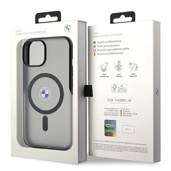BMW IML Signature MagSafe case for iPhone 15 Plus / 14 Plus - black