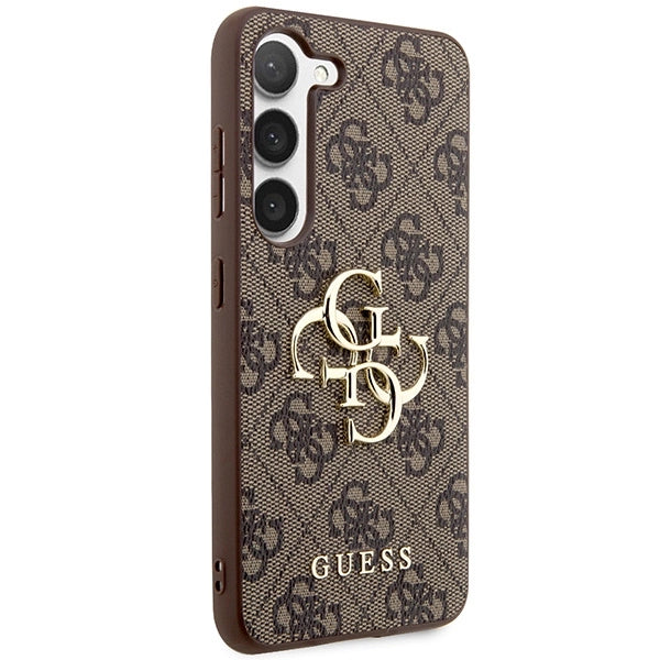 Guess 4G Big Metal Logo Case til Samsung Galaxy S24+ - Brunt