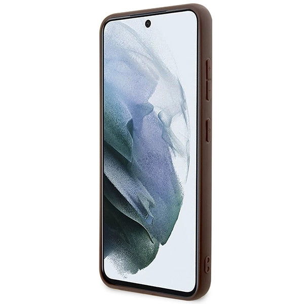 Guess 4G Big Metal Logo Case til Samsung Galaxy S24+ - Brunt