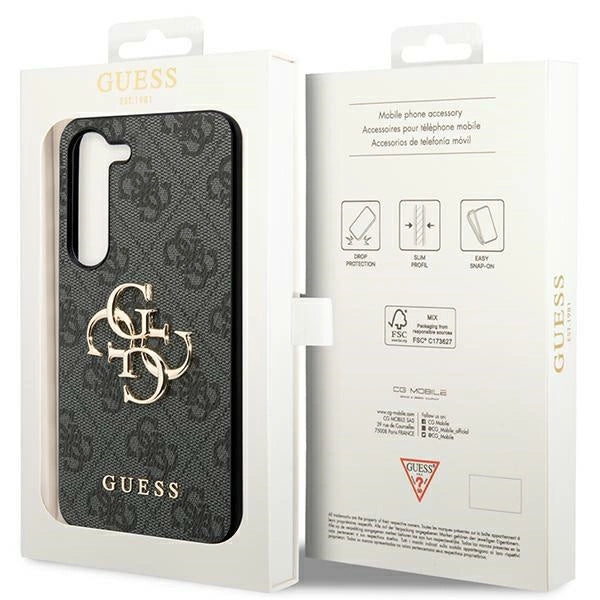 Guess 4G Big Metal Logo Case til Samsung Galaxy S24+ - sort
