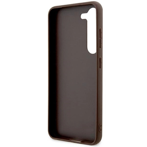 Guess 4G Stripe Collection case for Samsung Galaxy S24+ - brown