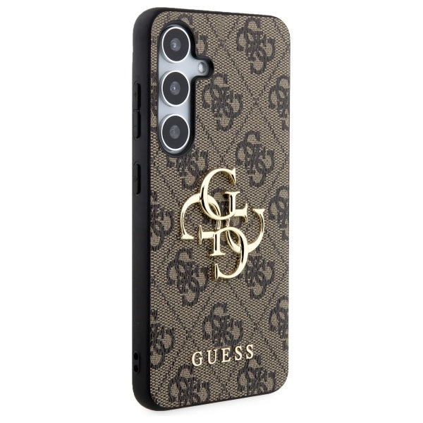 Guess 4G Big Metal Logo-hylster til Samsung Galaxy S24 - brun