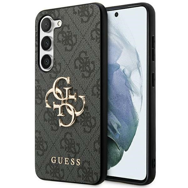 Guess 4G Big Metal Logo-hylster til Samsung Galaxy S24 - sort
