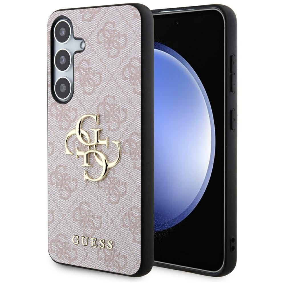 Guess 4G Big Metal Logo Case til Samsung Galaxy S24 - Pink