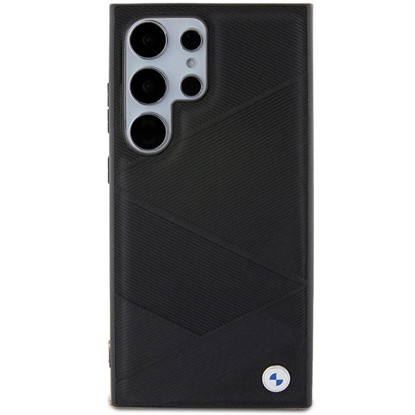 BMW BMHCS24L23RCGPK S24 Ultra S928 black/black hardcase Signature Leather Crossing Lines Pattern