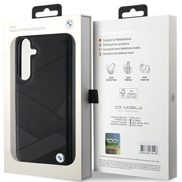 BMW BMHCS24S23RCGPK S24 S921 black/black hardcase Signature Leather Crossing Lines Pattern