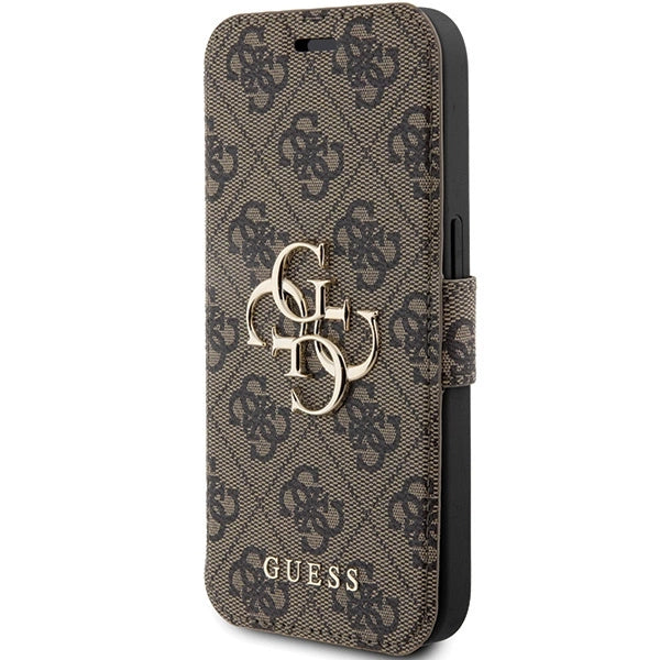 Guess 4G Metal Logo case for iPhone 15 Pro - brown