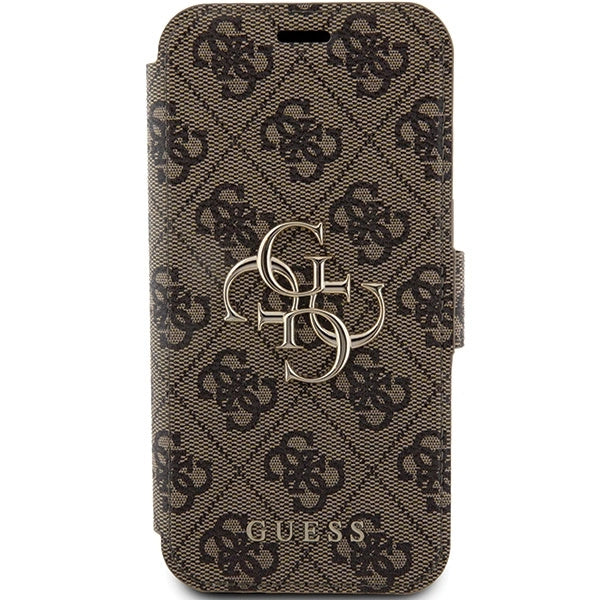Guess 4G Metal Logo case for iPhone 15 Pro - brown