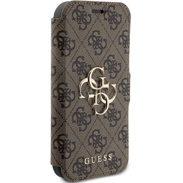 Guess 4G Metal Logo case for iPhone 15 Pro - brown