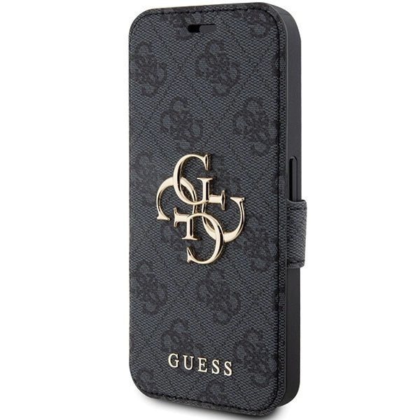 Guess 4G Metal Logo case for iPhone 15 Pro - gray