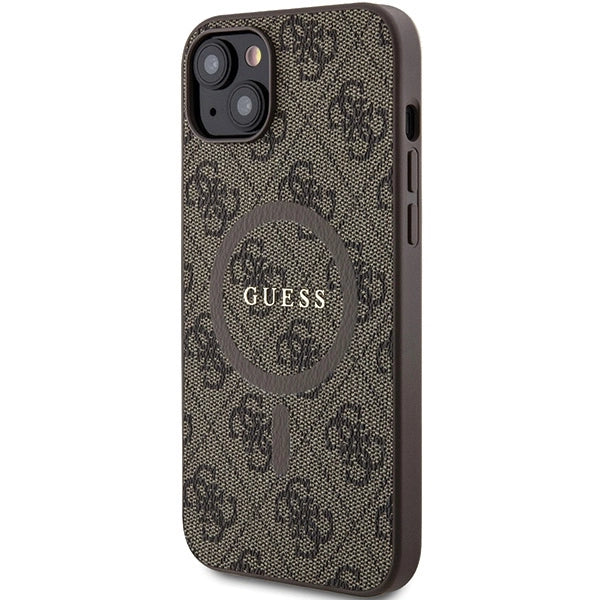 Guess 4G Collection MagSafe Case til iPhone 14/15/13 - Brunt