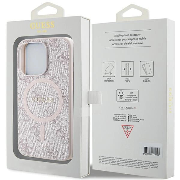 Guess 4G Collection MagSafe Case til iPhone 14 Pro Max - Pink