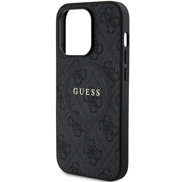 Guess 4G Collection MagSafe Case til iPhone 15 Pro - sort