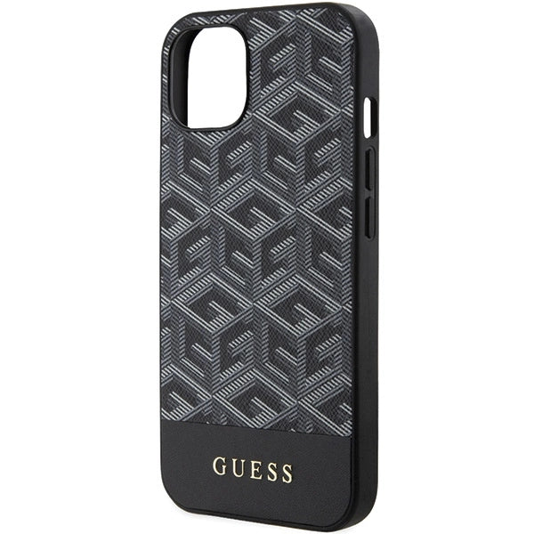 Guess GCube Stripes MagSafe case for iPhone 15 / 14 / 13 - black