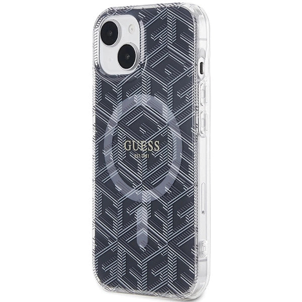 Guess IML GCube MagSafe case for iPhone 15 / 14 / 13 - black