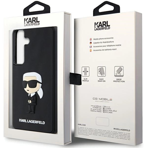 Karl Lagerfeld 3D Rubber Ikonik case for Samsung Galaxy S24 - black