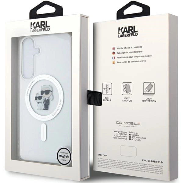 Karl Lagerfeld IML Karl&Choupette MagSafe case for Samsung Galaxy S24 - transparent
