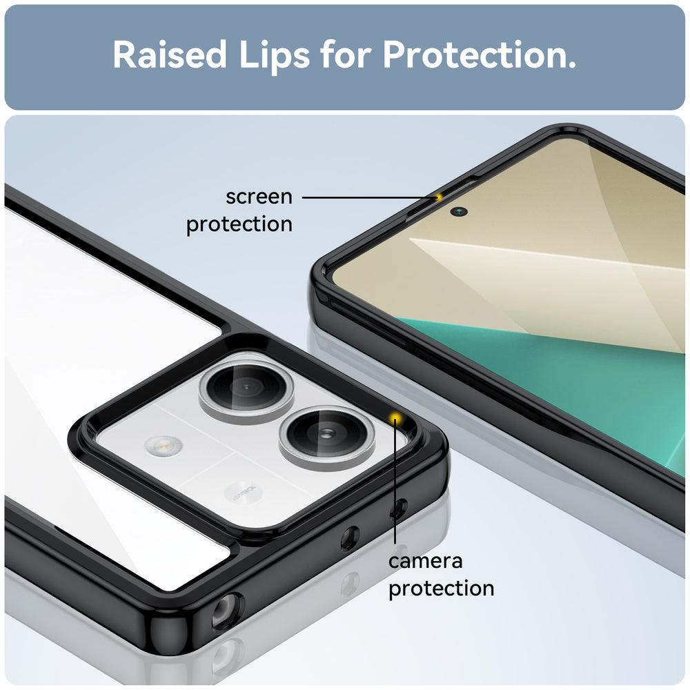 Outer Space Case med gel ramme til Xiaomi Redmi Note 13 5G - sort