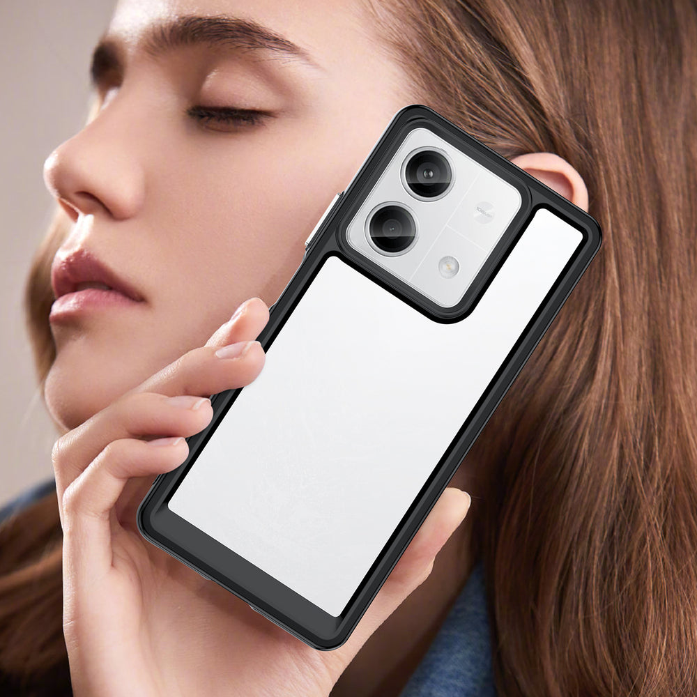 Outer Space Case med gel ramme til Xiaomi Redmi Note 13 5G - sort