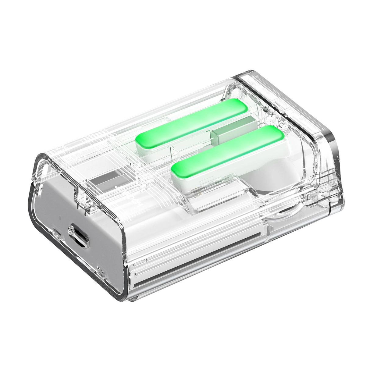 TWS Joyroom JR-TC1 IceLens Series trådløse hovedtelefoner med LED-lys - hvid