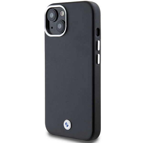 BMW Signature Wrapped Metal MagSafe case for iPhone 15 Plus / 14 Plus - black