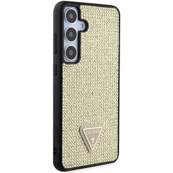 Guess Rhinestone Triangle case for Samsung Galaxy S24+ - gold