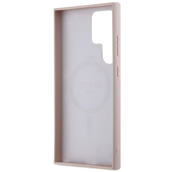 Guess 4G Collection MagSafe-foder for Samsung Galaxy S24 Ultra - Pink