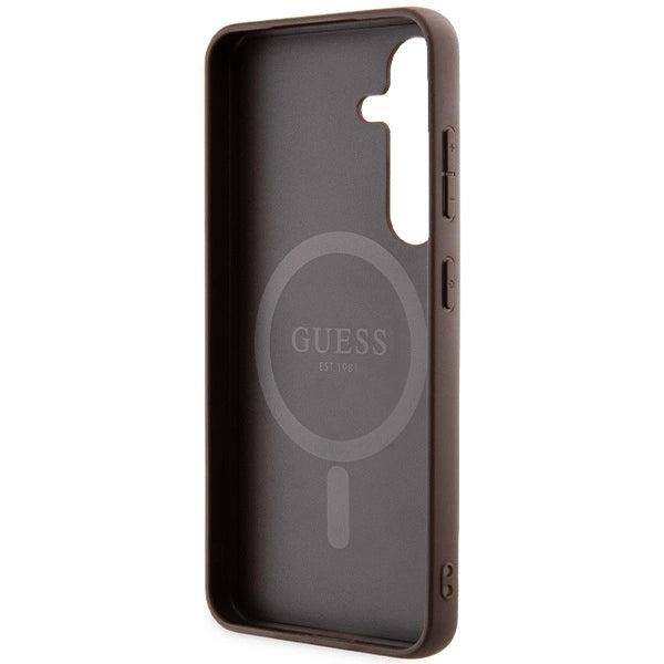 Guess 4G Collection MagSafe Case til Samsung Galaxy S24 - Brunt