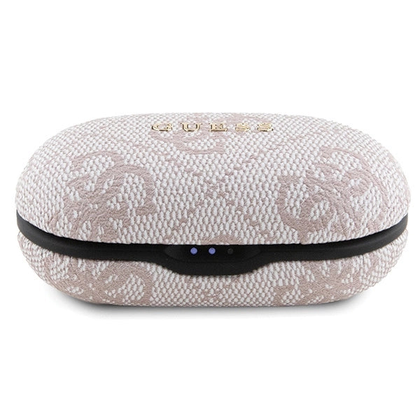 TWS Guess 4G Metal Bluetooth-hovedtelefoner med ENC-dockingstation - lyserød