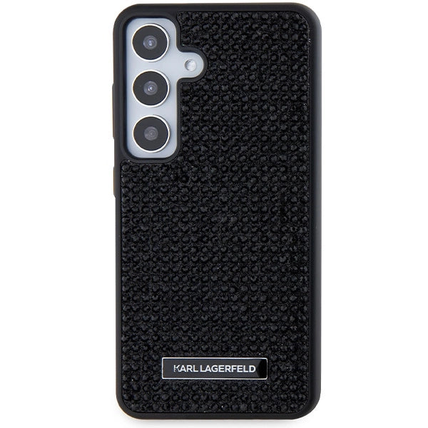 Karl Lagerfeld Rhinestone Metal Logo case for Samsung Galaxy S24+ - black