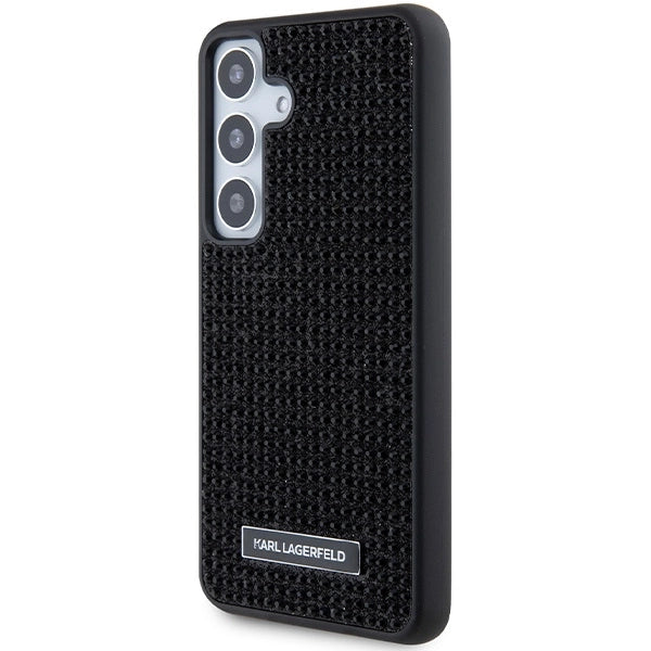 Karl Lagerfeld Rhinestone Metal Logo case for Samsung Galaxy S24 - black