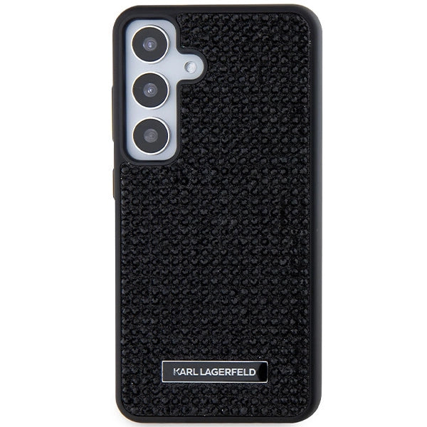 Karl Lagerfeld Rhinestone Metal Logo case for Samsung Galaxy S24 - black