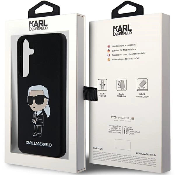 Karl Lagerfeld Silicone Ikonik case for Samsung Galaxy S24 - black