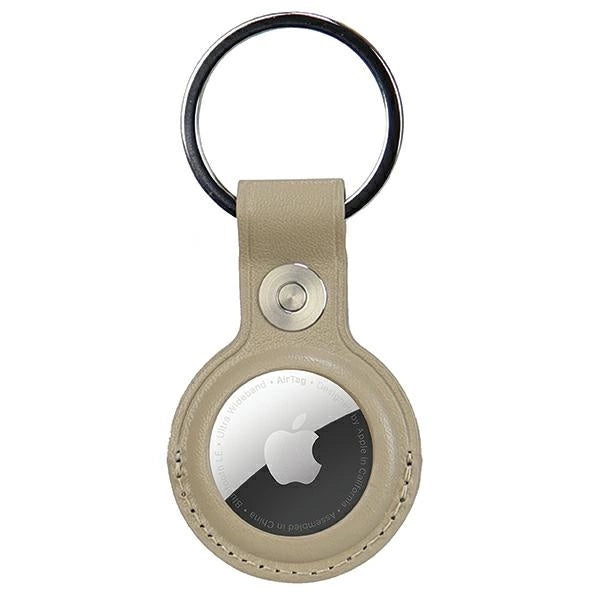 Audi AirTag-kasse af syntetisk læder - beige