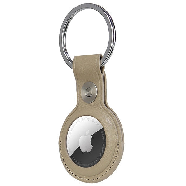 Audi AirTag-kasse af syntetisk læder - beige
