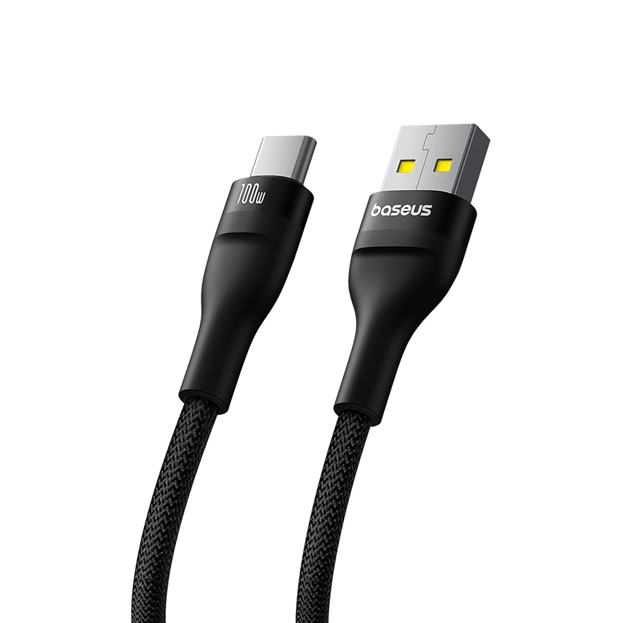 Baseus Flash 2 USB-A / USB-C kabel 100W 1 m - sort
