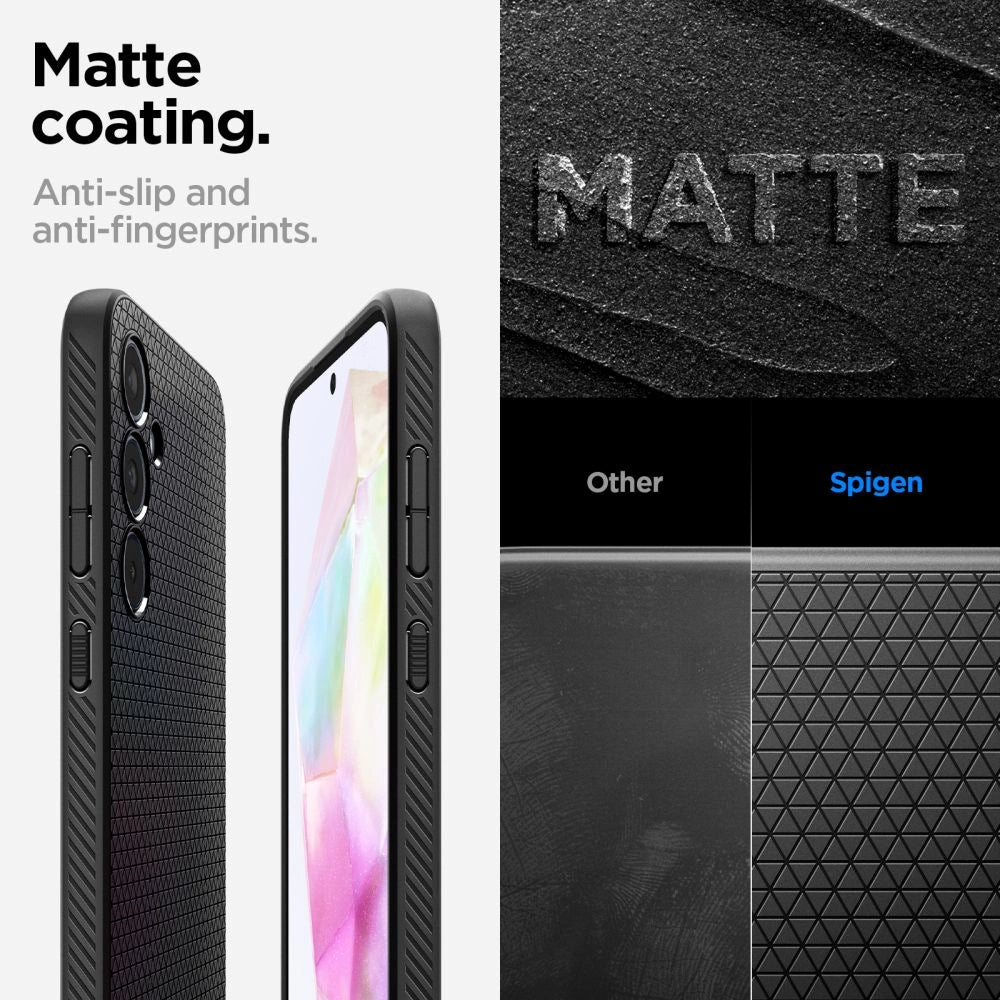 Spigen Liquid Air Case til Samsung Galaxy A35 5G - Matte sort