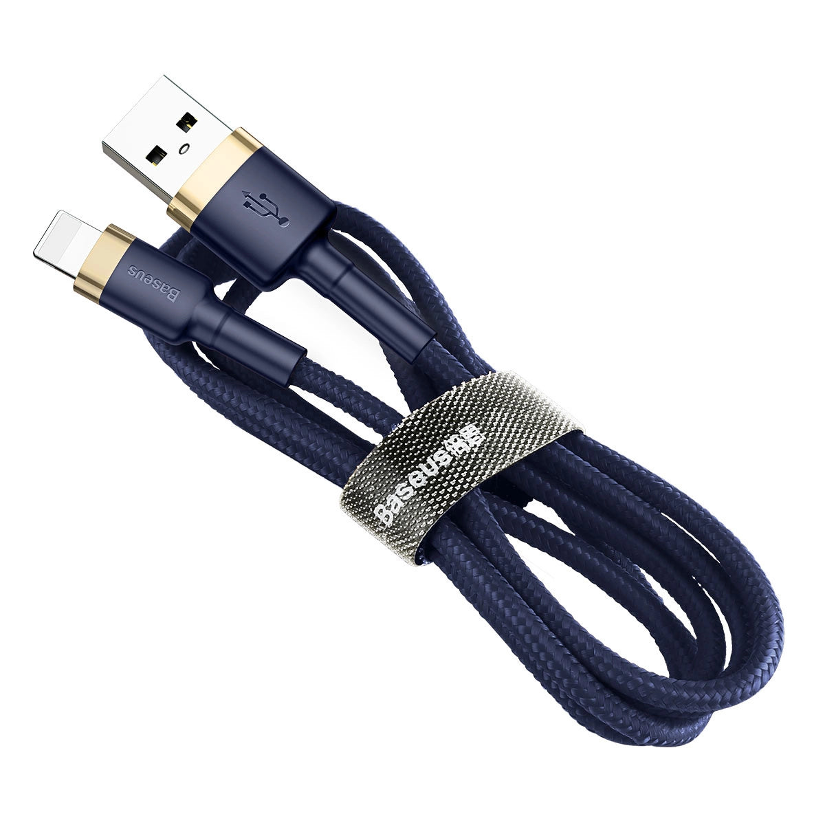 Baseus Cafule USB-A / Lightning 2.4A QC 3.0 kabel 1 m - blå-guld