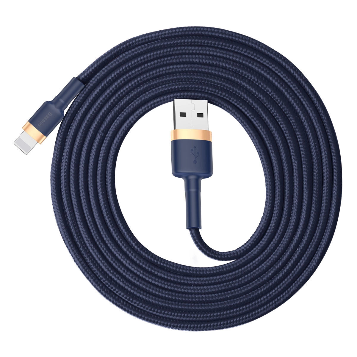 Baseus Cafule USB-A / Lightning 2.4A QC 3.0 kabel 1 m - blå-guld