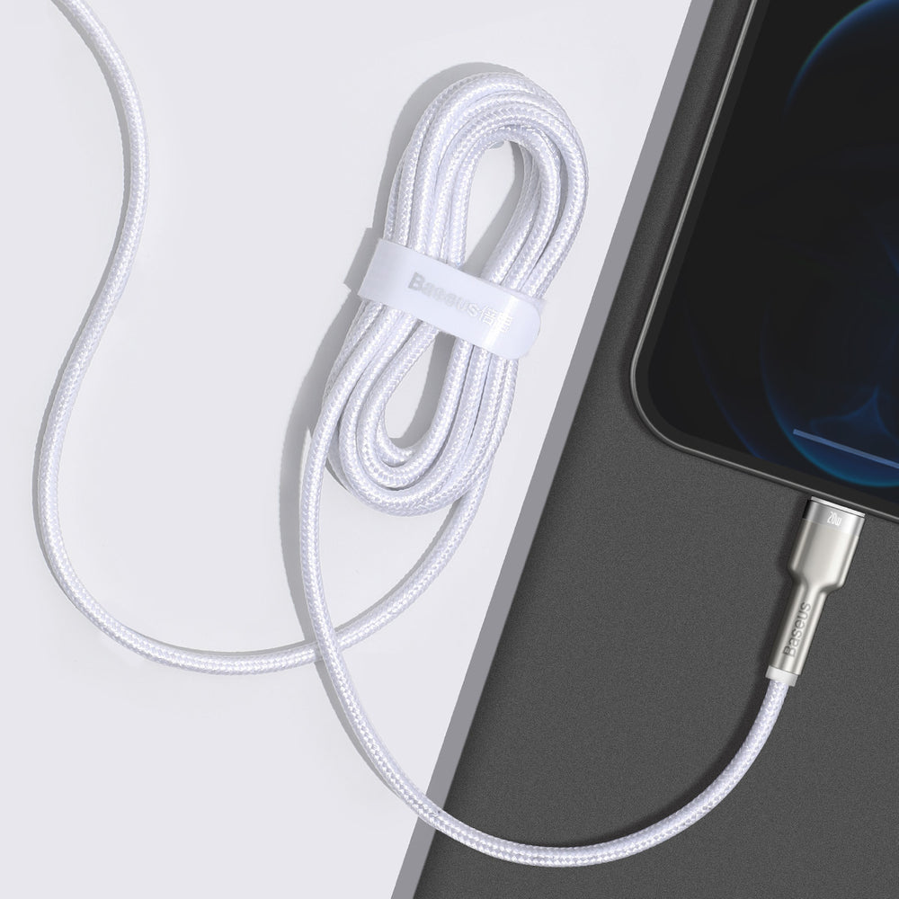 Baseus Cafule Series Metal Data USB-C / Lightning 20W PD cable 2 m - white